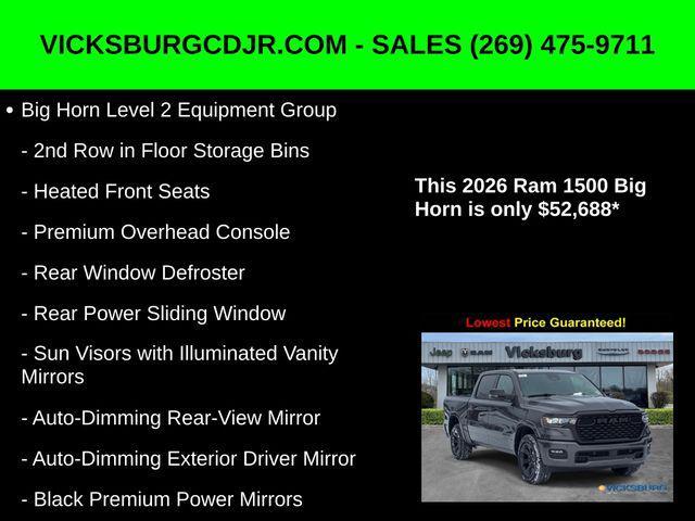 new 2026 Ram 1500 car, priced at $52,688