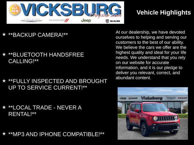 used 2018 Jeep Renegade car, priced at $12,947