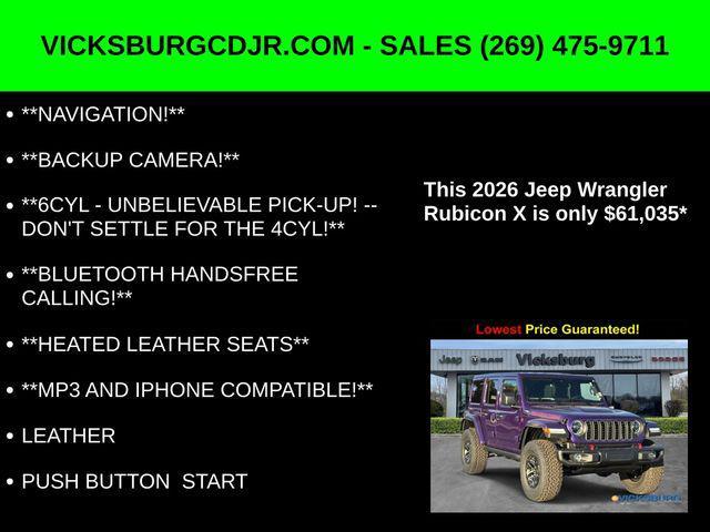 new 2026 Jeep Wrangler car, priced at $61,035