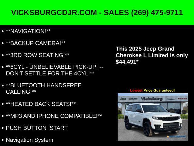 new 2025 Jeep Grand Cherokee L car, priced at $44,491