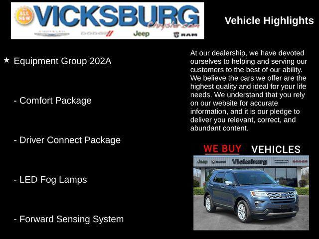 used 2018 Ford Explorer car, priced at $20,480