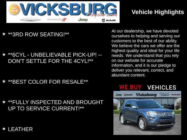 used 2018 Ford Explorer car, priced at $20,480