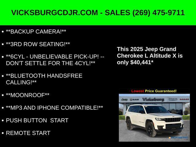 new 2025 Jeep Grand Cherokee L car, priced at $40,441