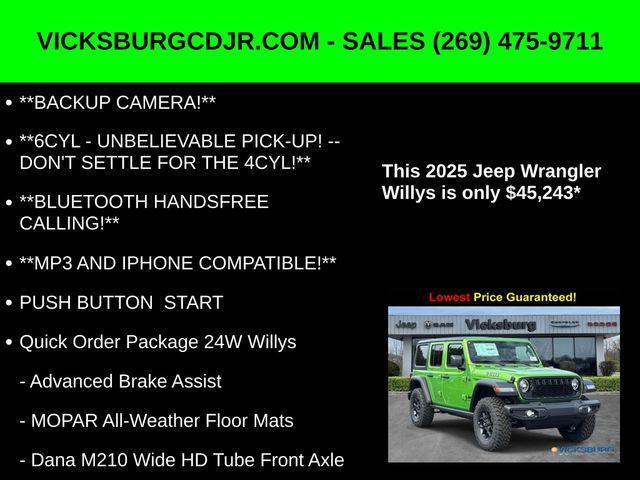 new 2025 Jeep Wrangler car, priced at $45,243