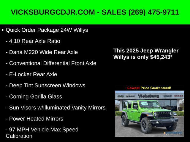 new 2025 Jeep Wrangler car, priced at $45,243