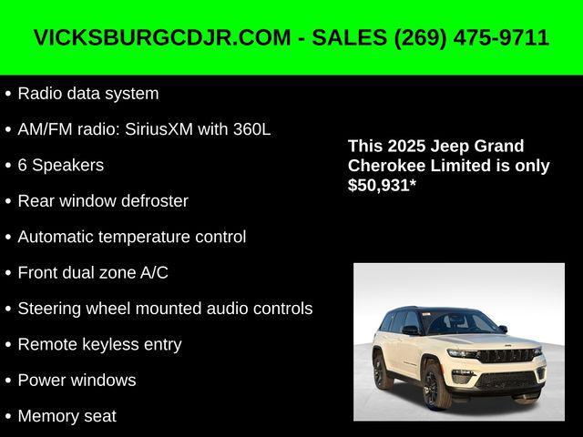 new 2025 Jeep Grand Cherokee car, priced at $50,931