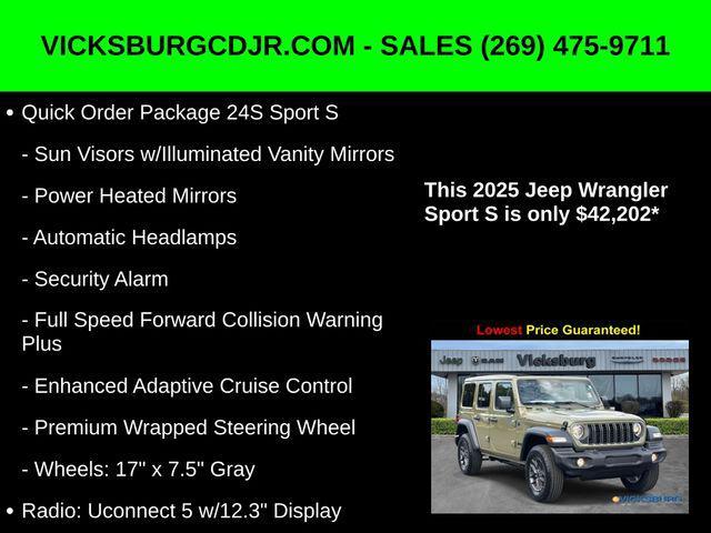 new 2025 Jeep Wrangler car, priced at $42,202
