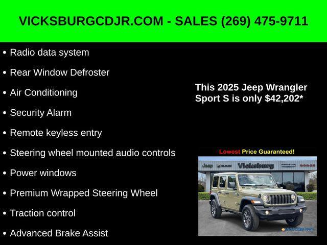 new 2025 Jeep Wrangler car, priced at $42,202