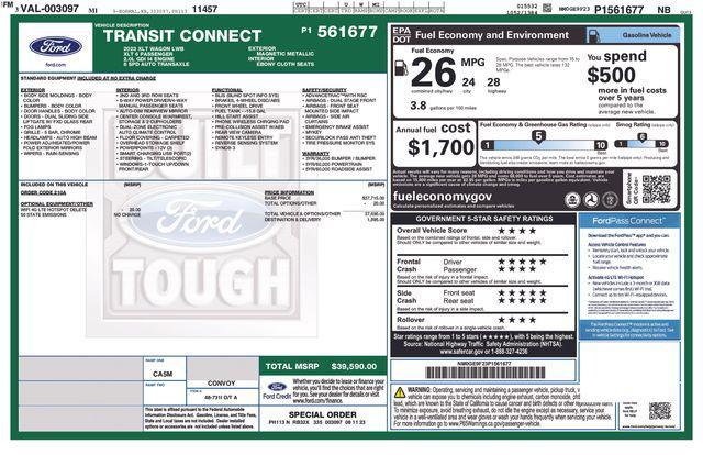 used 2023 Ford Transit Connect car, priced at $30,336