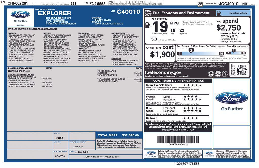 used 2018 Ford Explorer car, priced at $17,489