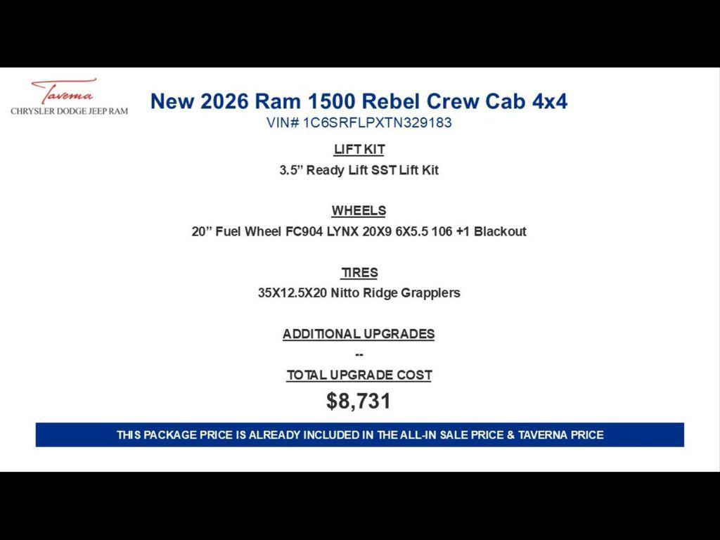 new 2026 Ram 1500 car, priced at $66,755