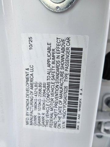 new 2025 Honda Accord car, priced at $29,503