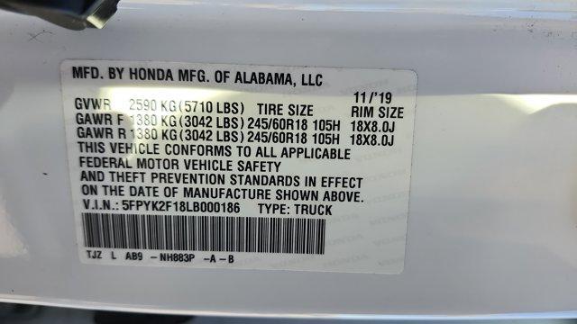 used 2020 Honda Ridgeline car, priced at $18,692