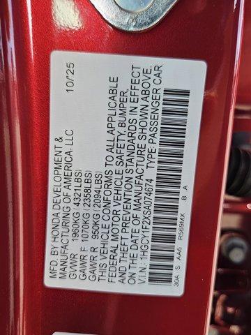 new 2025 Honda Accord car, priced at $29,503