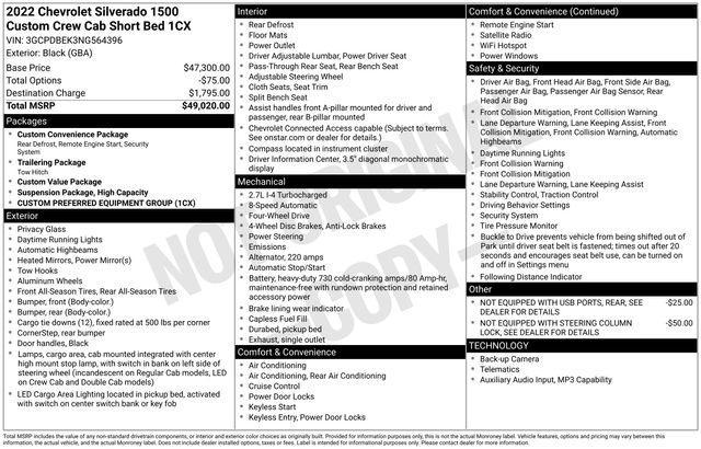 used 2022 Chevrolet Silverado 1500 car, priced at $28,997