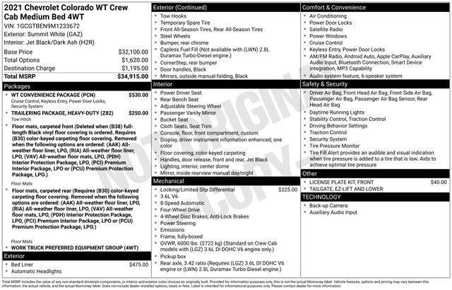 used 2021 Chevrolet Colorado car, priced at $26,997