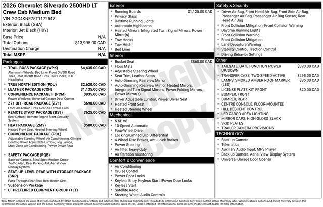 new 2026 Chevrolet Silverado 2500 car, priced at $66,305