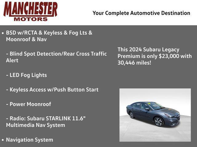 used 2024 Subaru Legacy car, priced at $23,799