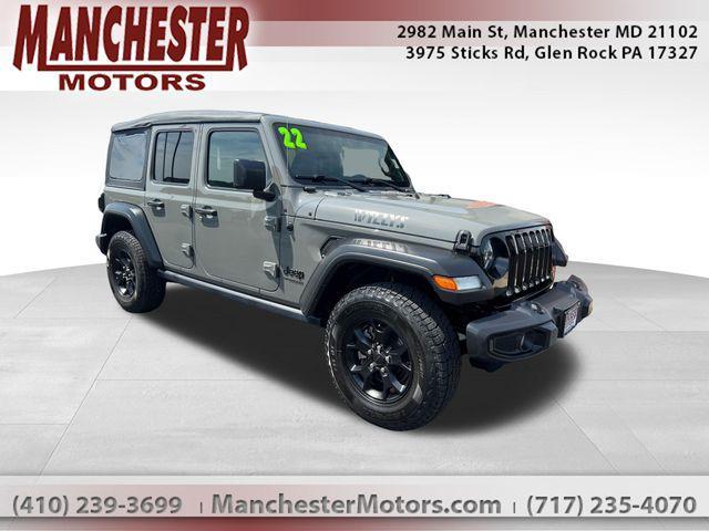 used 2022 Jeep Wrangler car, priced at $29,199
