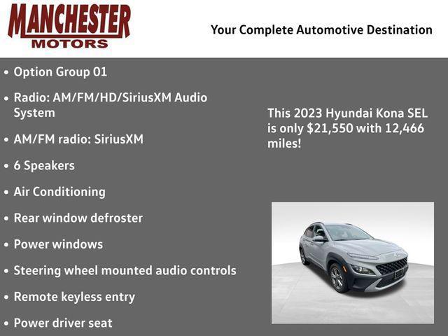 used 2023 Hyundai Kona car, priced at $22,349