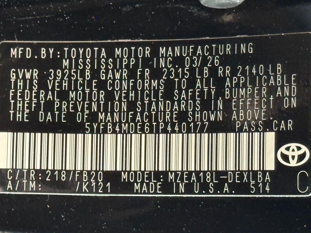 new 2026 Toyota Corolla car, priced at $26,328