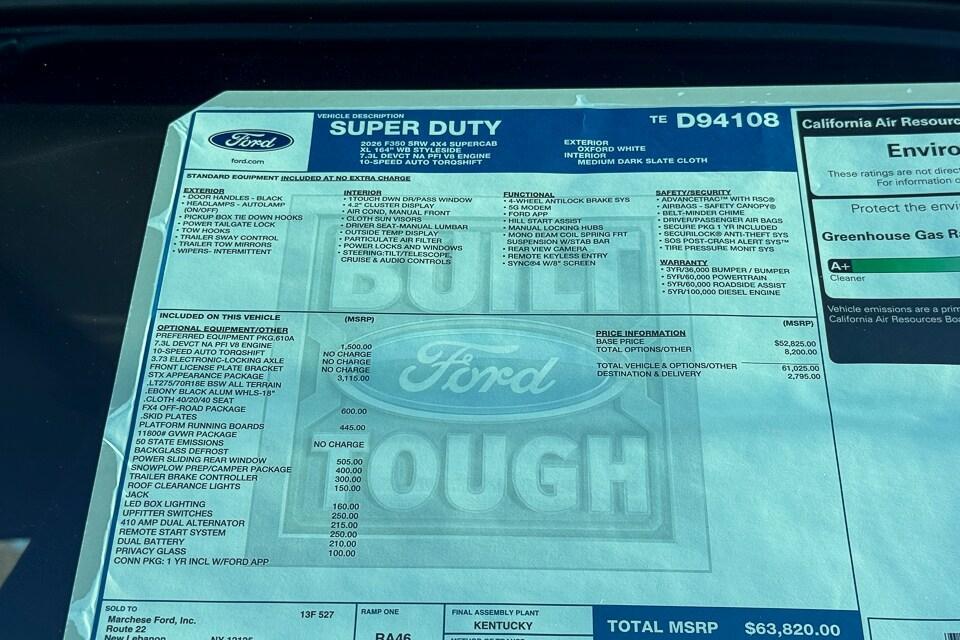 new 2026 Ford F-350 car, priced at $63,820