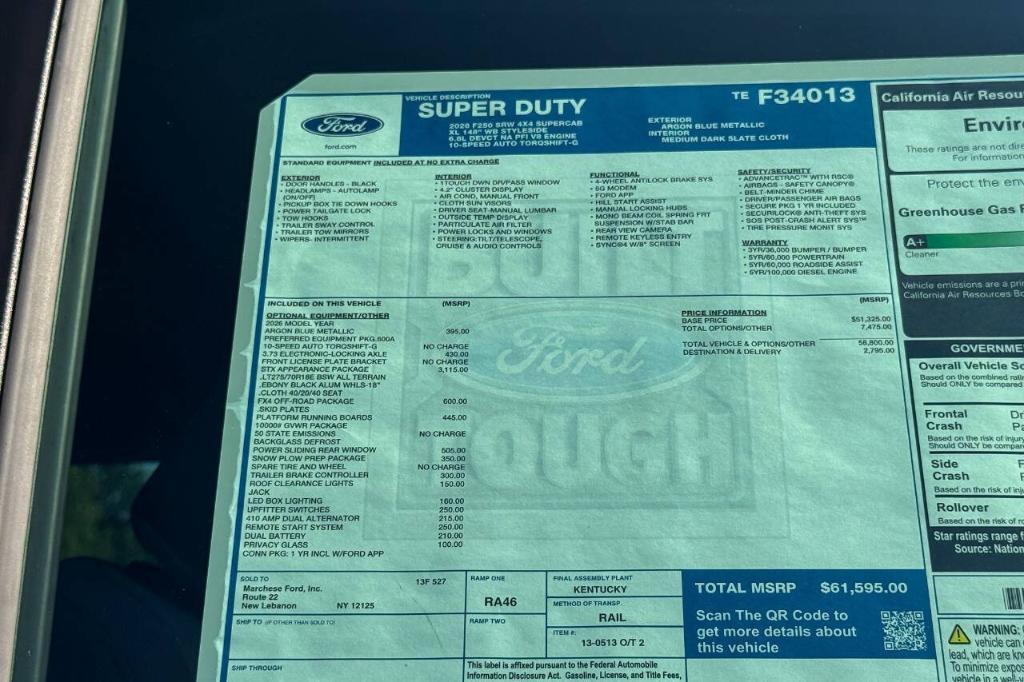 new 2026 Ford F-250 car, priced at $61,595