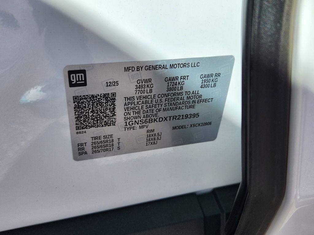 new 2026 Chevrolet Suburban car, priced at $69,495