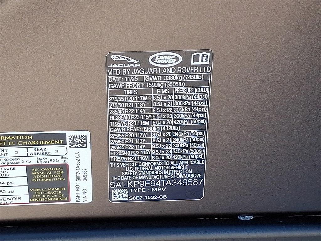 new 2026 Land Rover Range Rover car, priced at $163,855