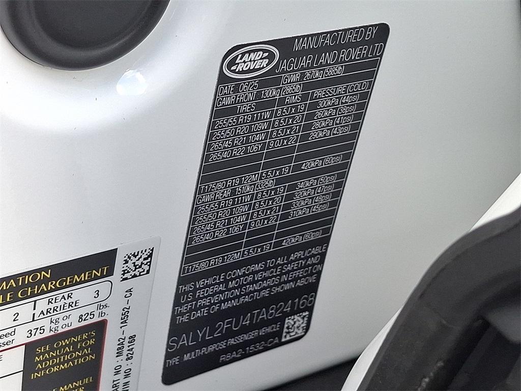 new 2026 Land Rover Range Rover Velar car, priced at $83,272