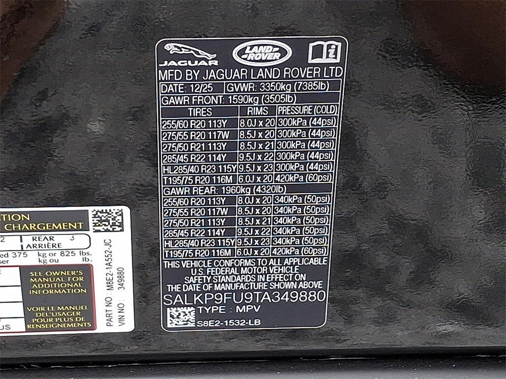 new 2026 Land Rover Range Rover car, priced at $123,935