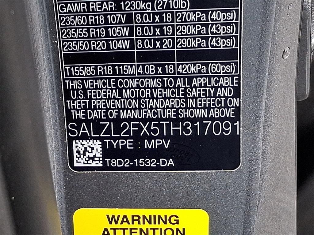 new 2026 Land Rover Range Rover Evoque car, priced at $62,090