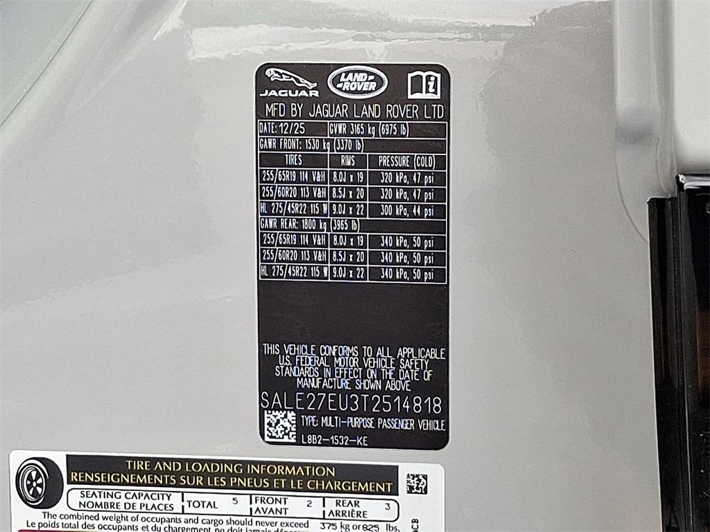 new 2026 Land Rover Defender car, priced at $91,676