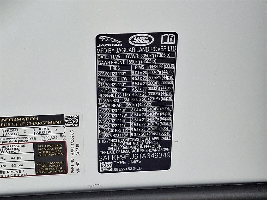 new 2026 Land Rover Range Rover car, priced at $123,535