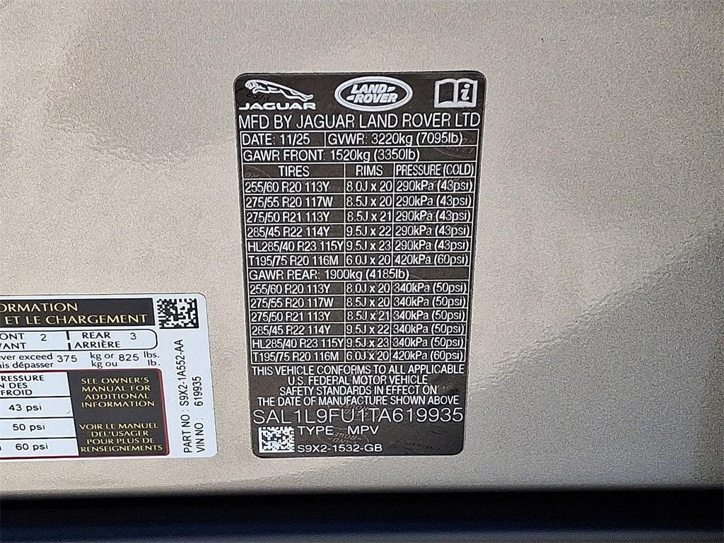 new 2026 Land Rover Range Rover Sport car, priced at $110,830