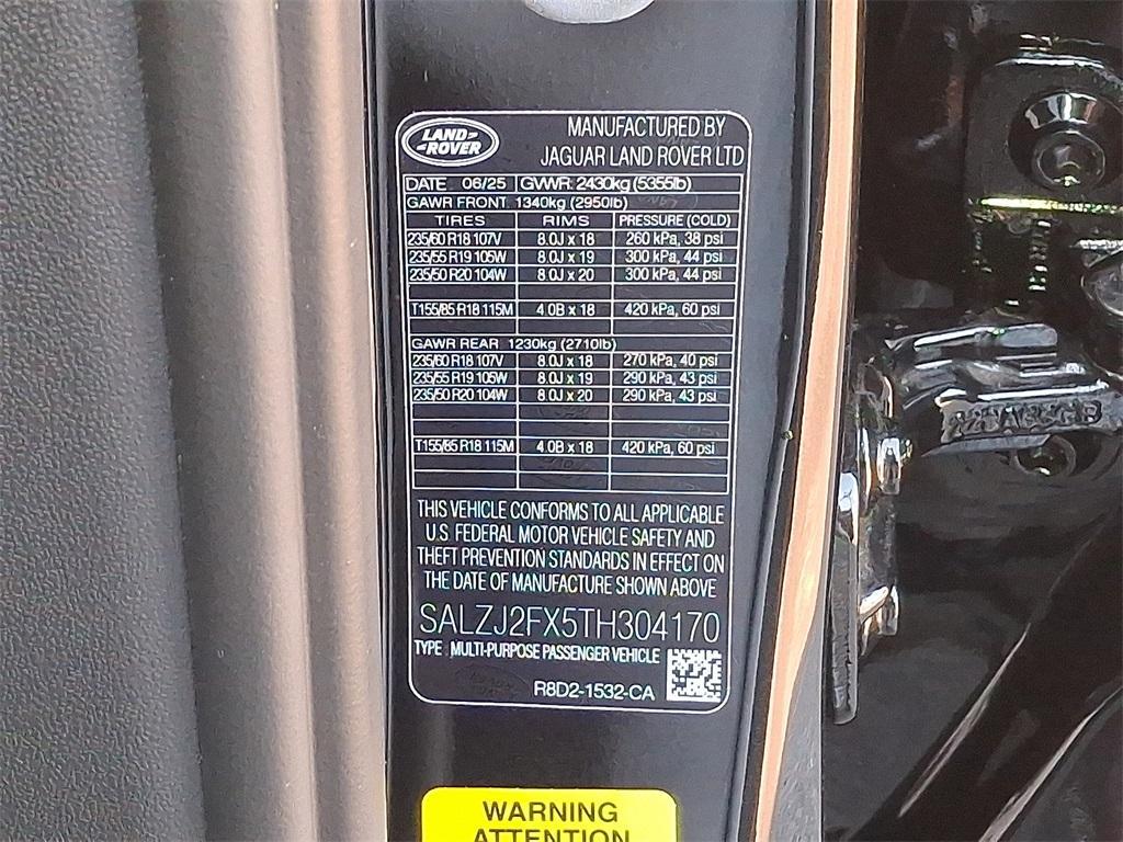 new 2026 Land Rover Range Rover Evoque car, priced at $55,880