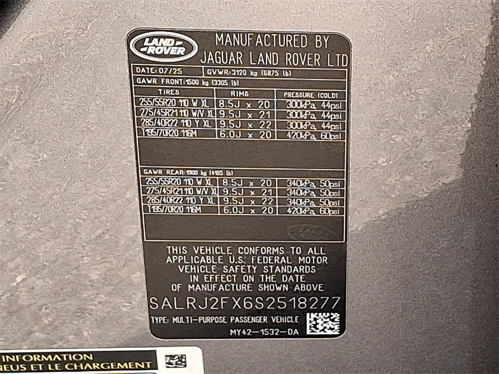 new 2025 Land Rover Discovery car, priced at $70,193