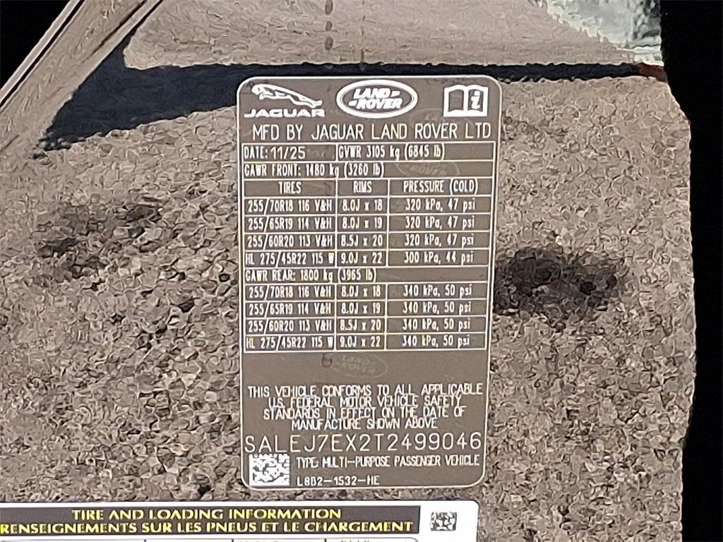 new 2026 Land Rover Defender car, priced at $72,346