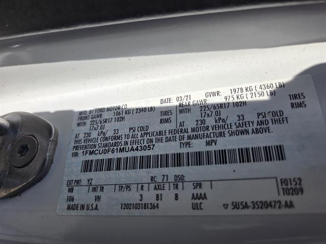 used 2021 Ford Escape car, priced at $12,450