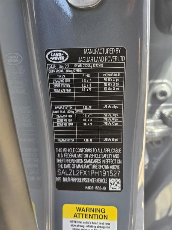 used 2023 Land Rover Range Rover Evoque car, priced at $34,498