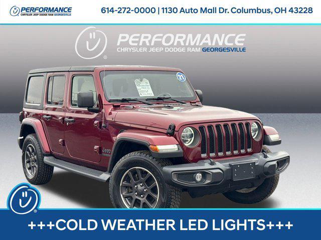 used 2021 Jeep Wrangler Unlimited car, priced at $25,588
