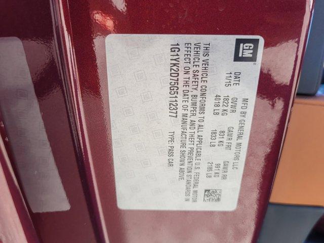 used 2016 Chevrolet Corvette car, priced at $31,988