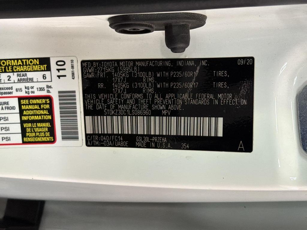 used 2020 Toyota Sienna car, priced at $22,098