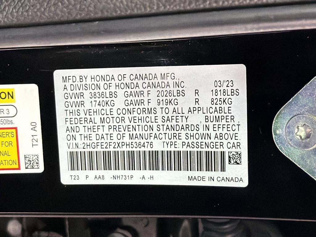 used 2023 Honda Civic car, priced at $23,999