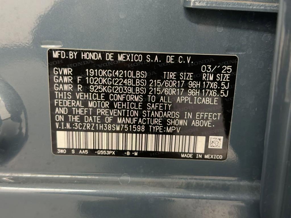 used 2025 Honda HR-V car, priced at $24,198