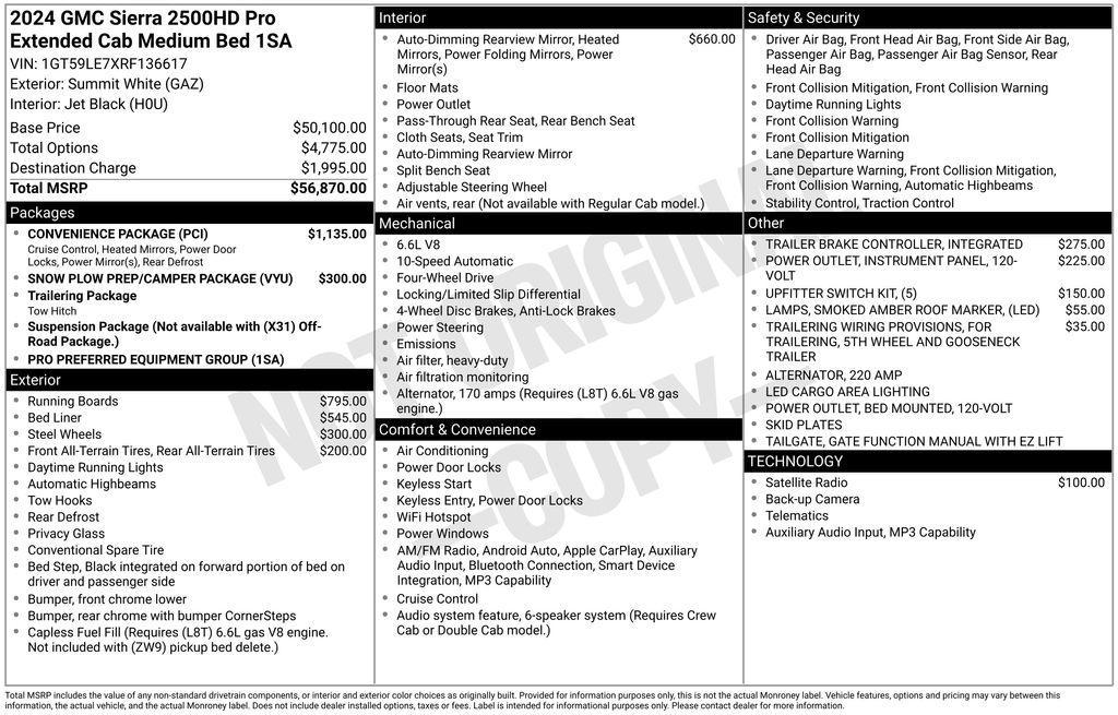 used 2024 GMC Sierra 2500 car, priced at $48,559