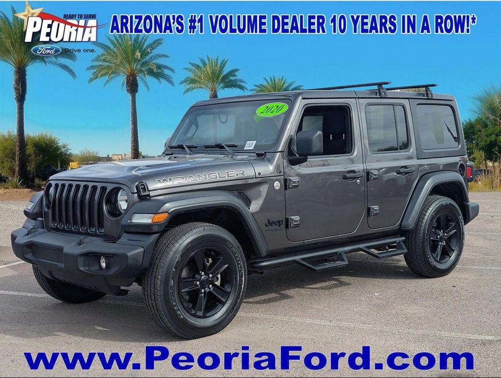 used 2020 Jeep Wrangler Unlimited car, priced at $24,899