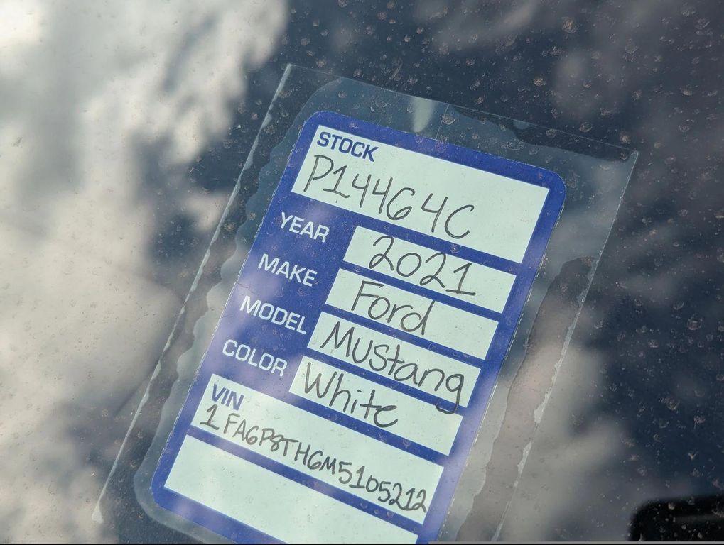 used 2021 Ford Mustang car, priced at $19,699