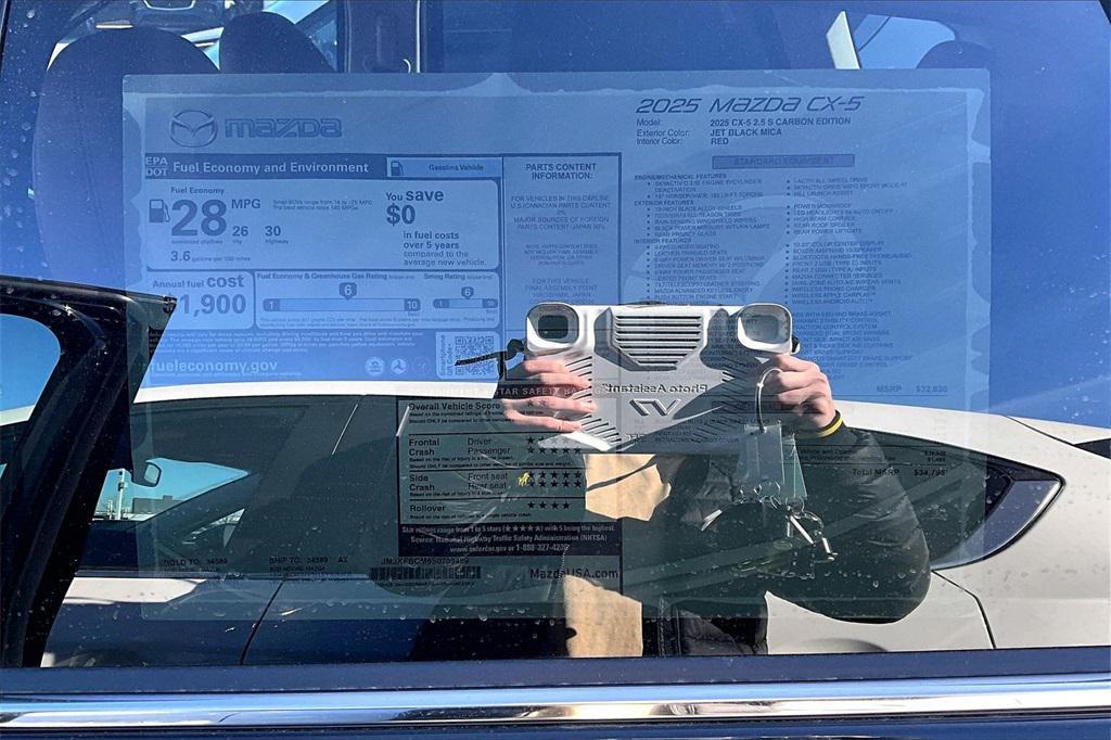 new 2025 Mazda CX-5 car, priced at $31,345