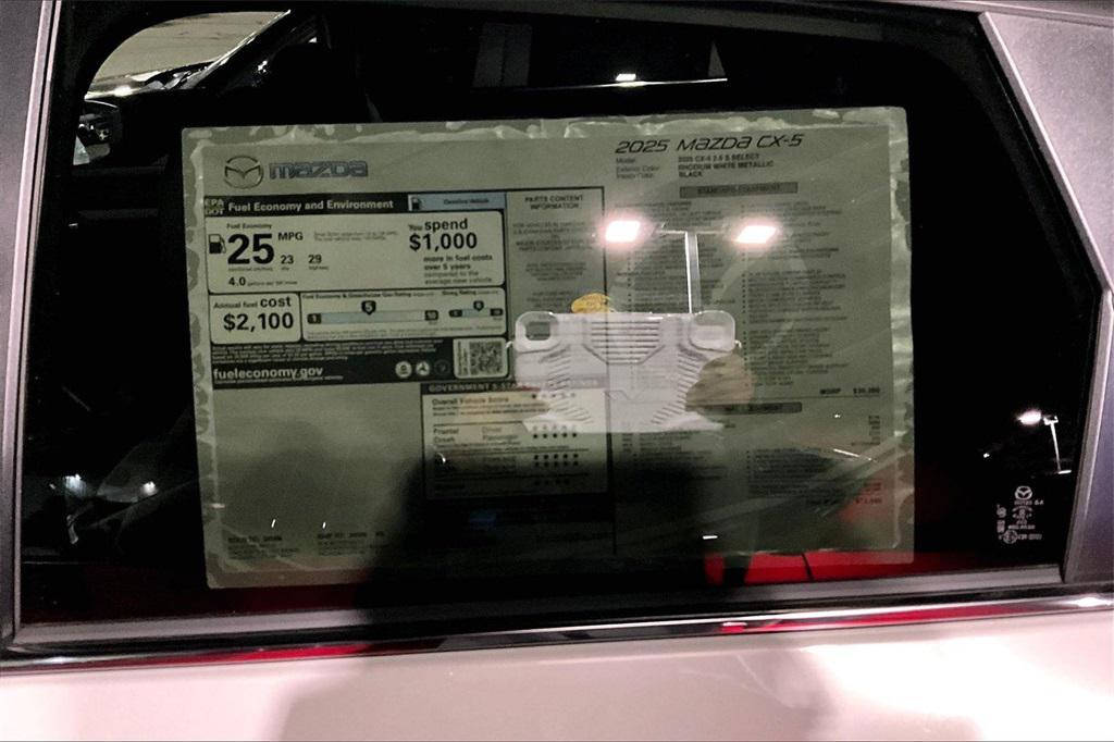 new 2025 Mazda CX-5 car, priced at $30,440